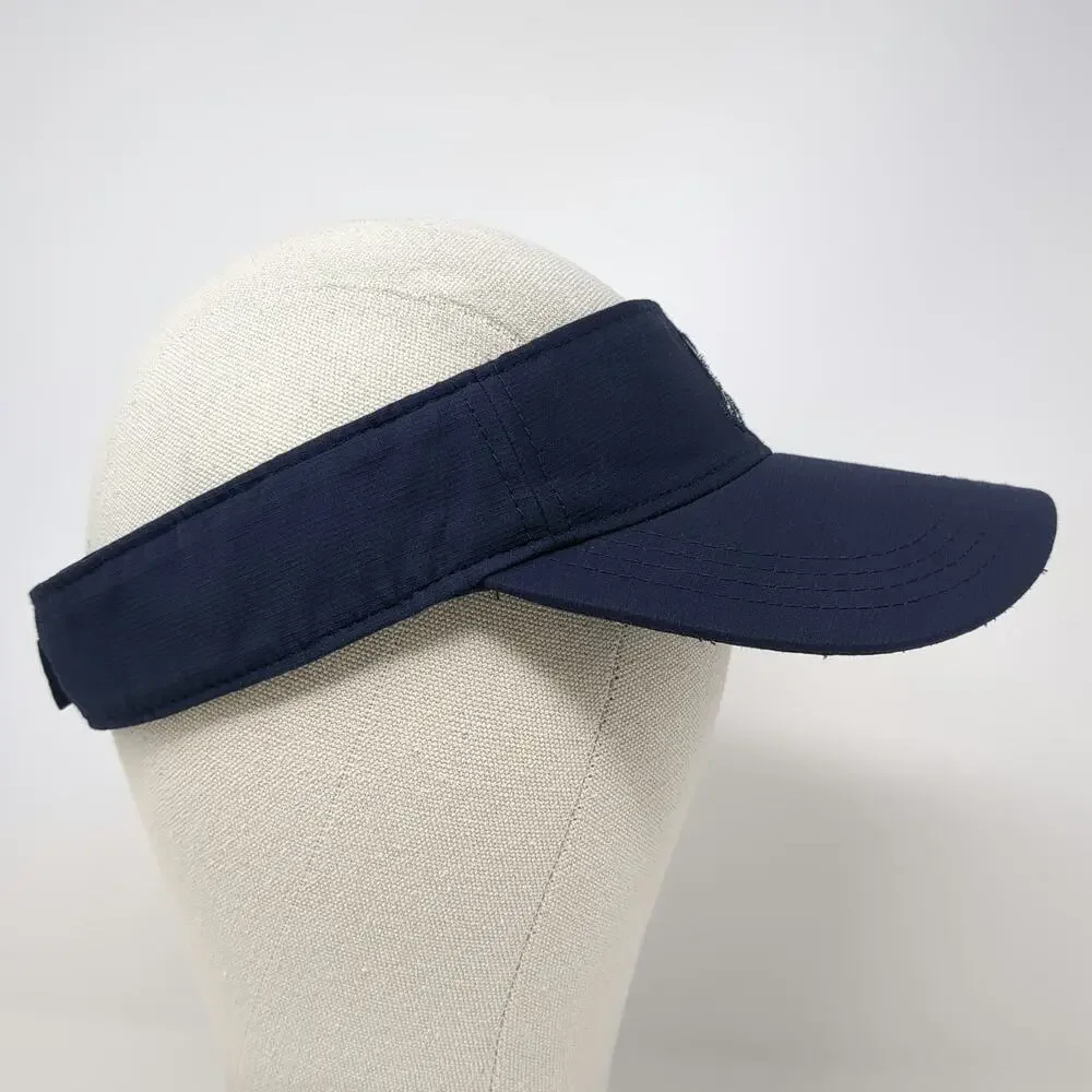American Needle Visor Blue One Size Winged Foot Golf Clubs Embroidered Hat